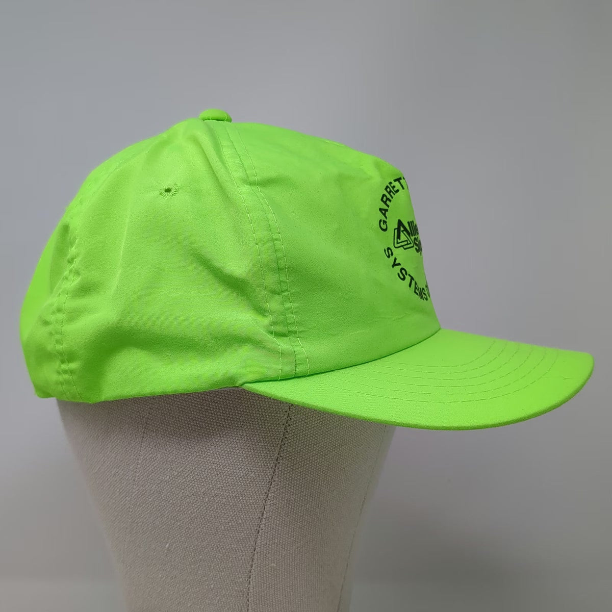 AJ Headwear 5 Panel Green Hat One Size Allied Signal Garrett Fluid Snapback