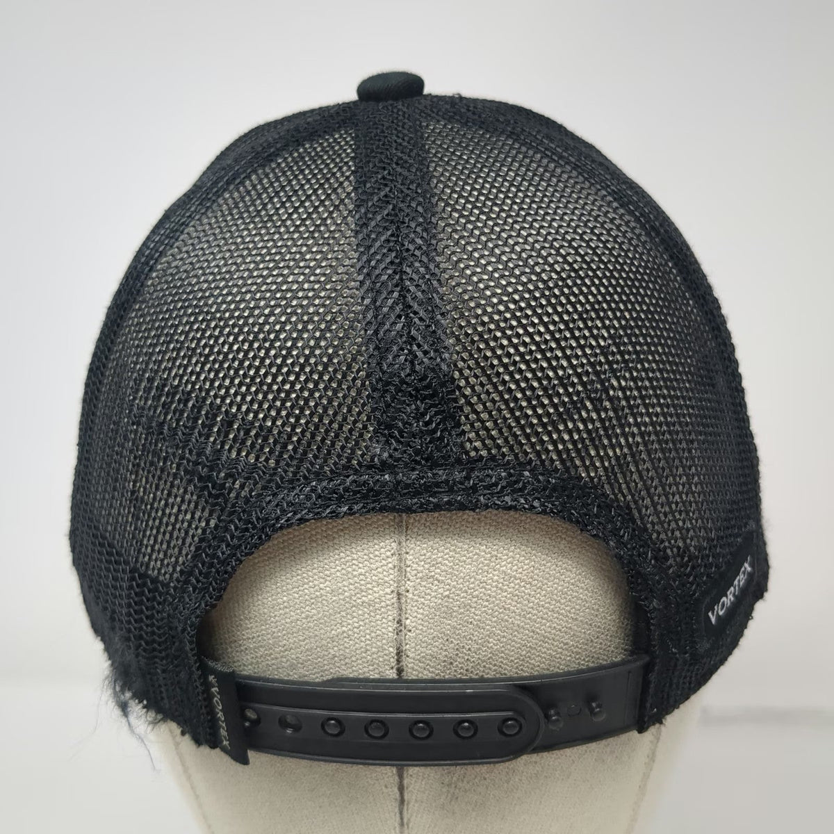 Vortex Trucker Hat Black One Size Mesh Back Snapback Logo Patch Optics Shooting