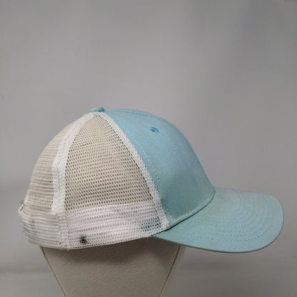 CCAFL Strapback Mesh Back Trucker Hat Blue One Size Colorblock 6 Panel