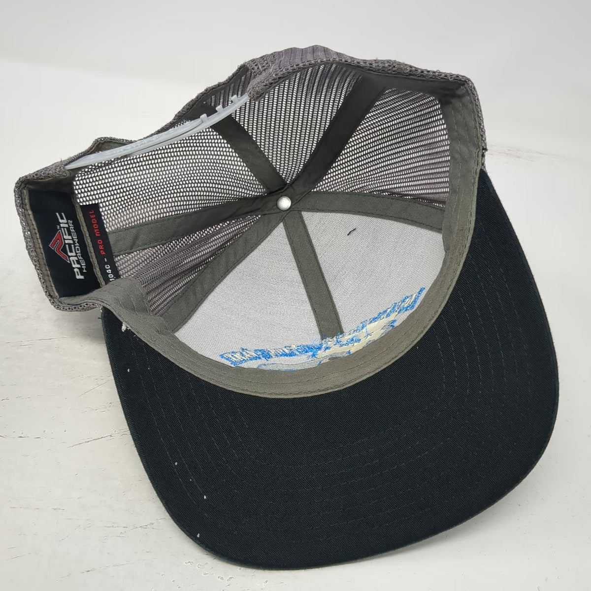 Pacific Headwear Trucker Hat Black One Size Snapback Mesh Horse Riding Center