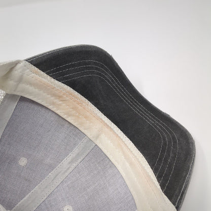 Bling Star Strapback Trucker Hat Gray One Size Adjustable Distressed Mesh Back