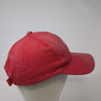 Capital City Relays Strapback Hat Red One Size Adjustable Hit Wear