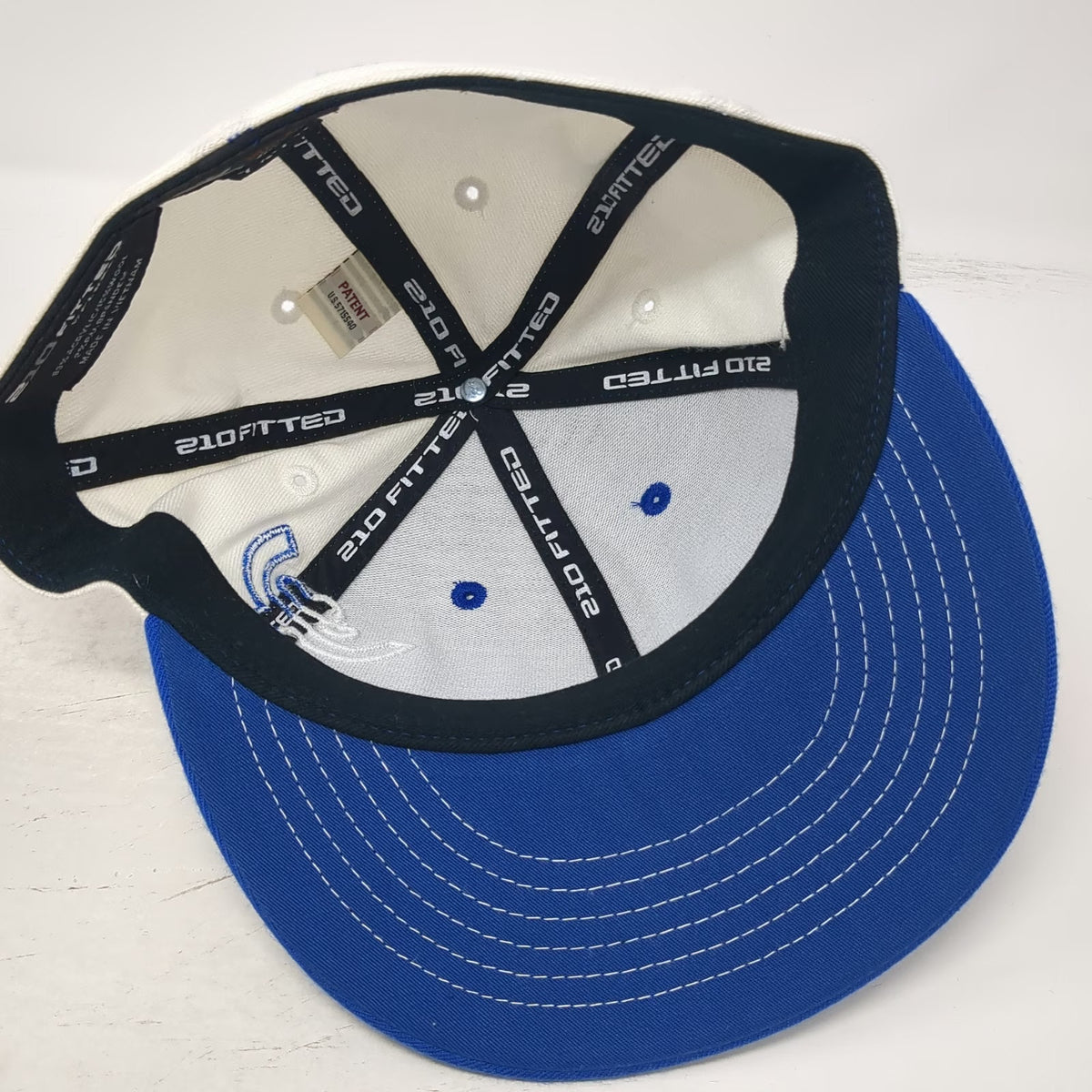 Hooey Baseball Cap Blue 7 5/8 210 Fitted Flexfit Embroidered Logo Character Hat