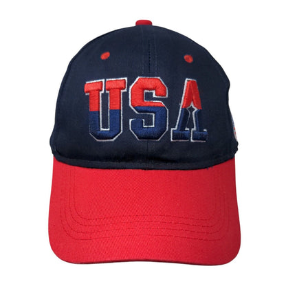 USA Slideback Hat Multicolor One Size Adjustable Embroidered Patriotic 6 Panel