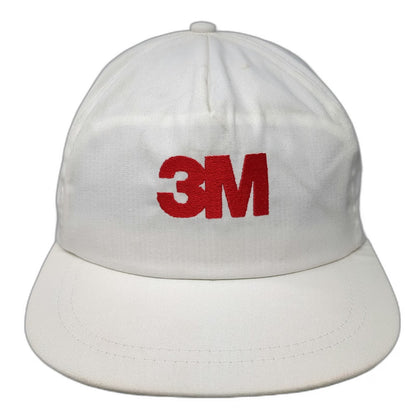 Cap America 5 Panel White One Size 3M Logo Green Underbrim Snapback Hat USA