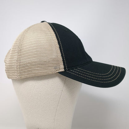 Richardson Trucker Hat Black L Snapback Mesh Kiewit Construction Embroidery