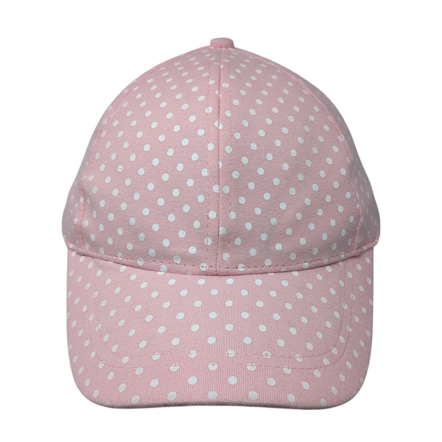 Unbranded Strapback Baseball Cap Pink One Size Adjustable Polka Dot Blank