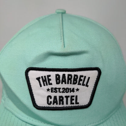 The Barbell Cartel Est. 2014 Snapback Hat Bluish-Green One Size Embroidered