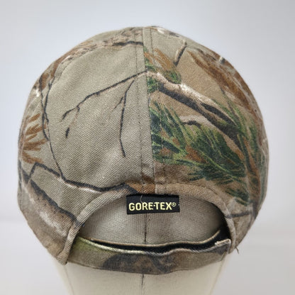 Cabelas Baseball Cap Brown Camo One Size Gore-Tex Strapback Realtree Hat