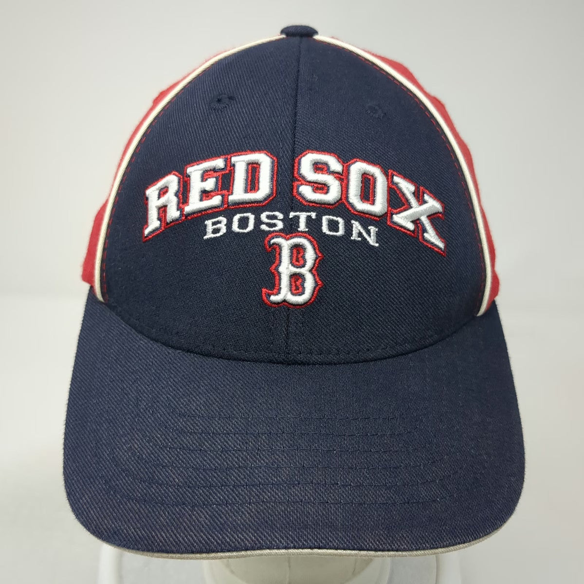Boston Red Sox MLB Twins Enterprise Baseball Cap Blue Red One Size Flexfit Hat