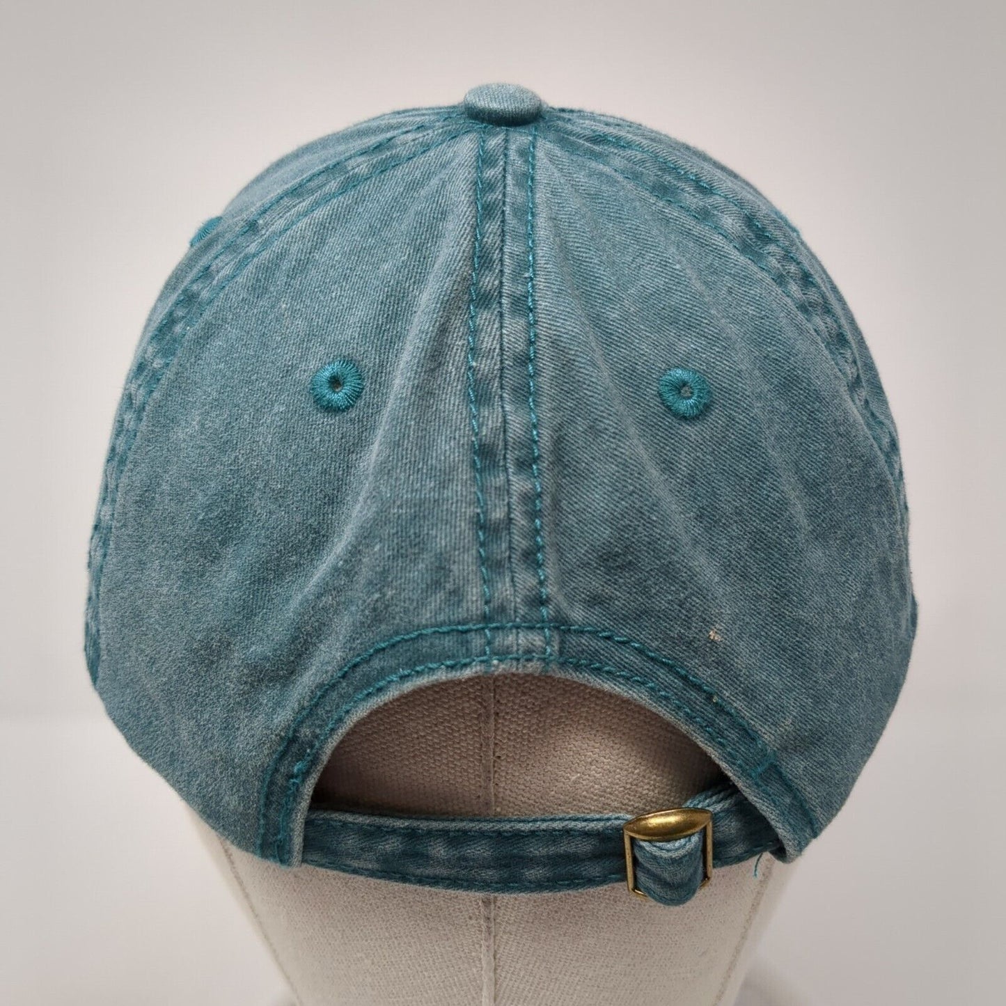 Unbranded Slideback Hat Solid Green One Size Adjustable Blank 6 Panel
