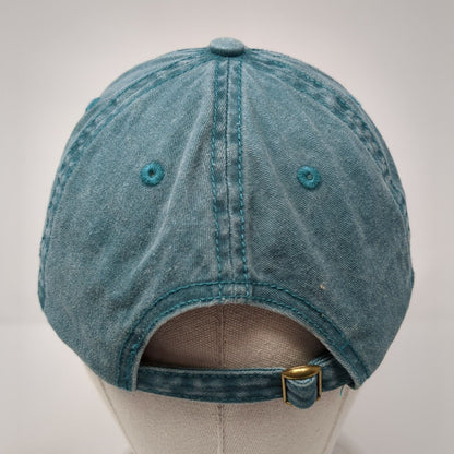 Unbranded Slideback Hat Solid Green One Size Adjustable Blank 6 Panel