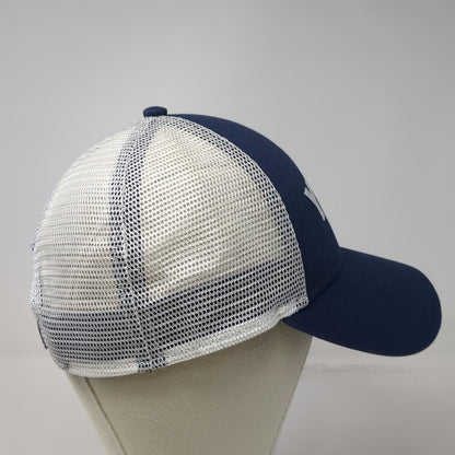 YETI Trucker Hat Blue One Size Mesh Back Snapback Built for the Wild Coolers