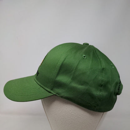 John Deere Strapback Hat Green One Size Nothing Runs Like A Deere