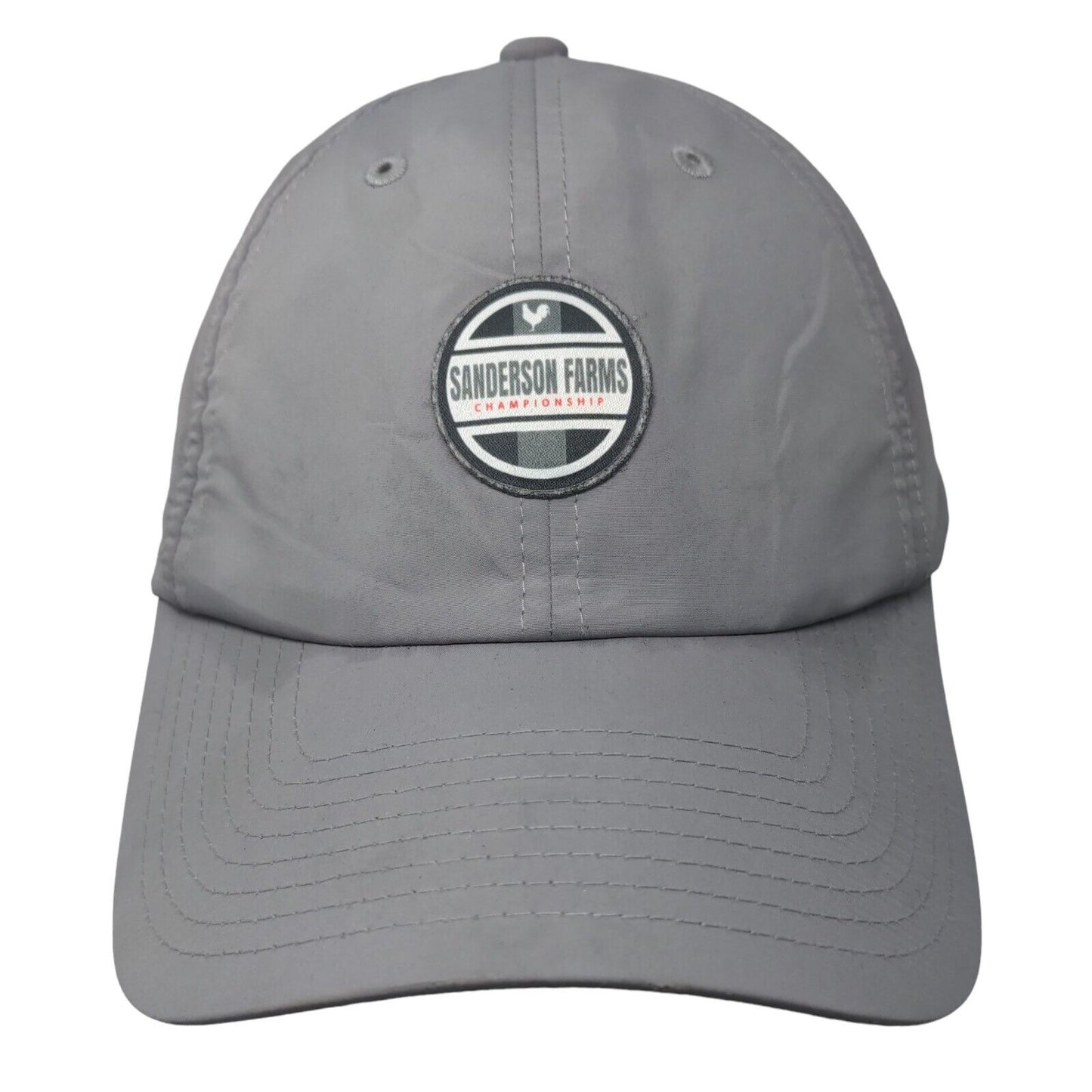 Sanderson Farms Championship Patch Strapback Hat Gray OSFM Levelwear