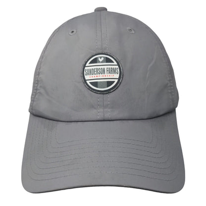 Sanderson Farms Championship Patch Strapback Hat Gray OSFM Levelwear