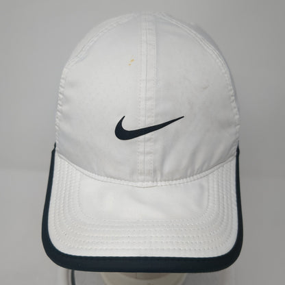 Nike Featherlight Strapback Hat White One Size Adjustable Dri-Fit