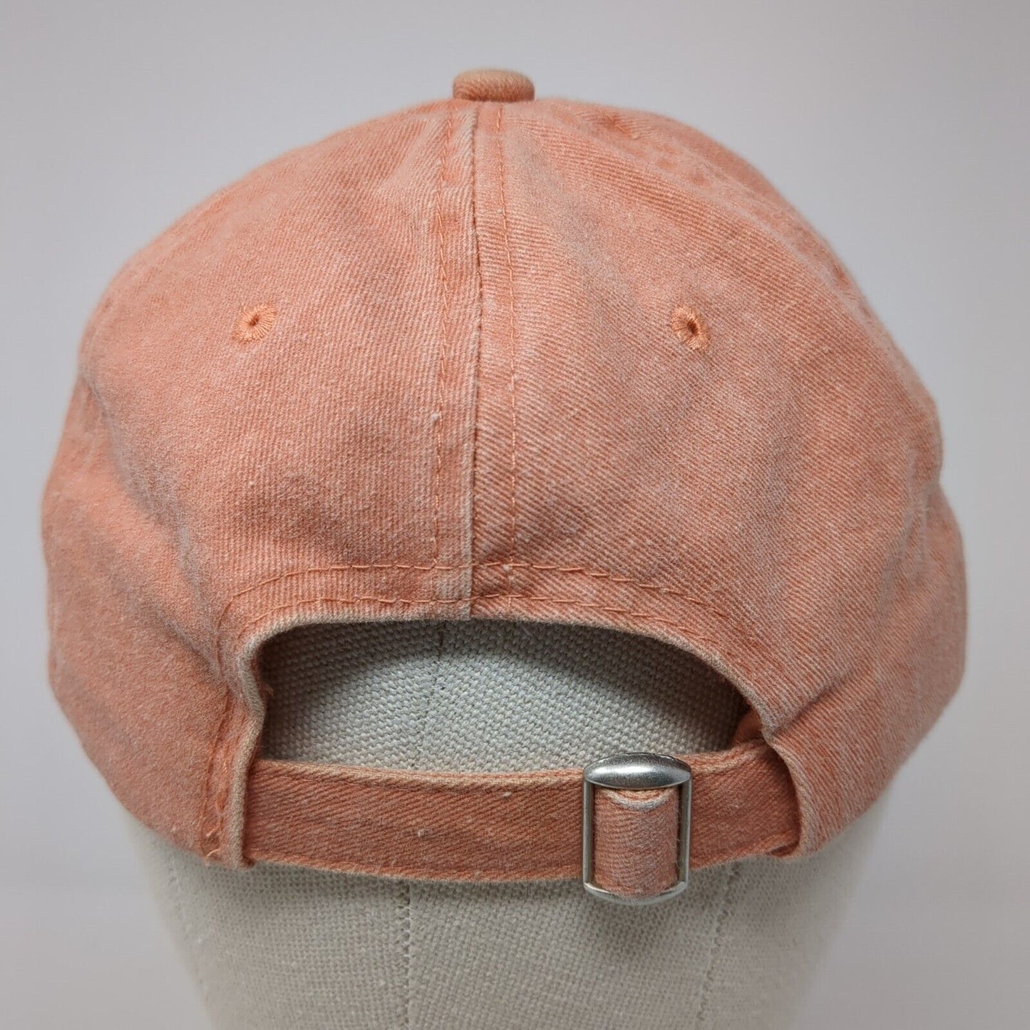 Unbranded Slideback Hat Pink One Size Adjustable Vented Holes 6 Panel Blank