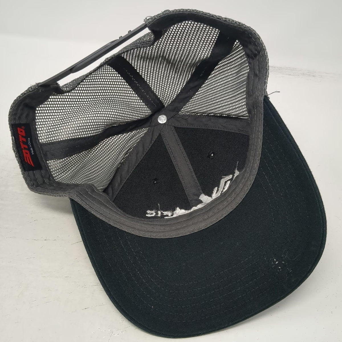 OTTO Trucker Hat Black One Size Mesh Snapback Pacific West Builders Embroidery