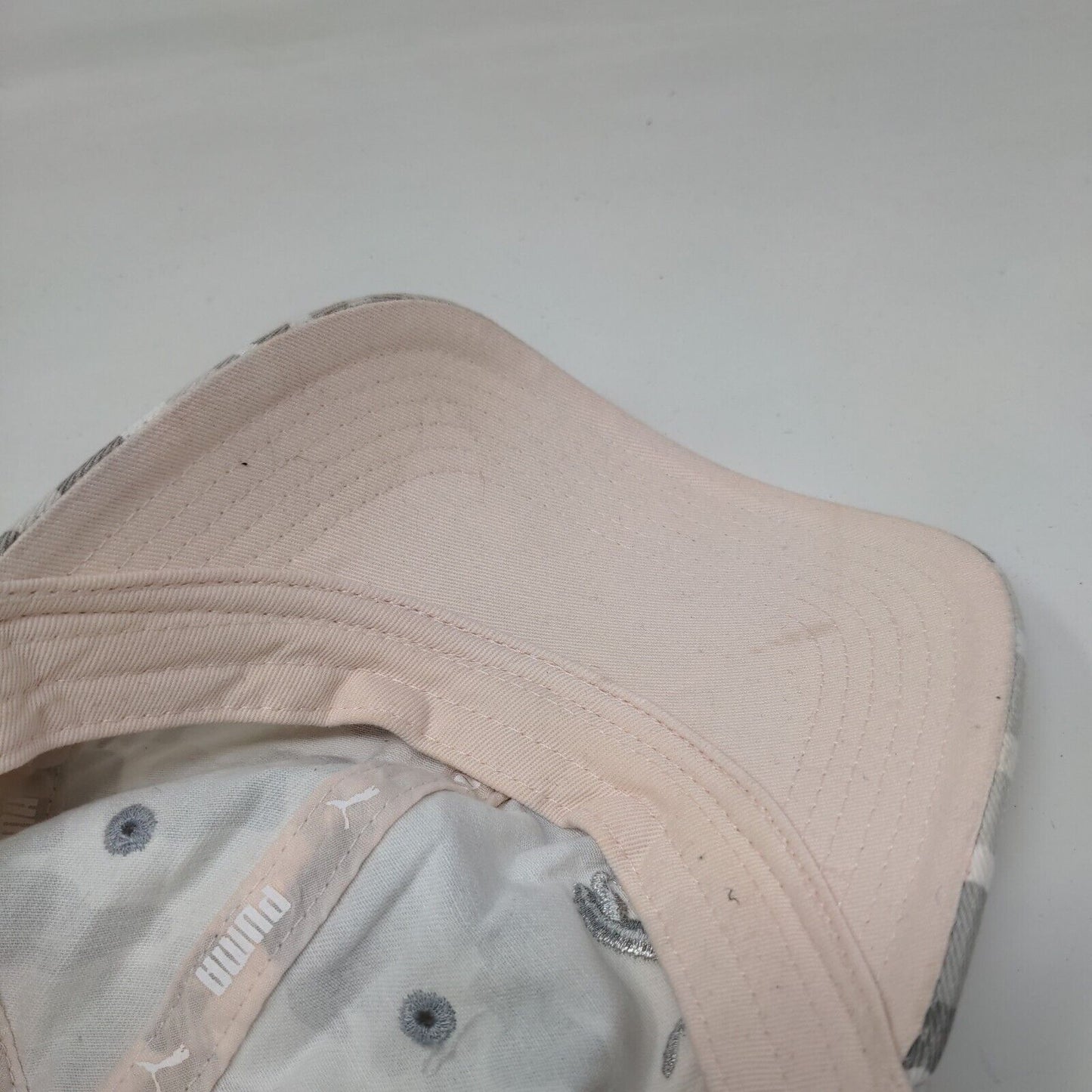 PUMA Slideback Hat Gray Camouflage One Size Adjustable Embroidered Cotton