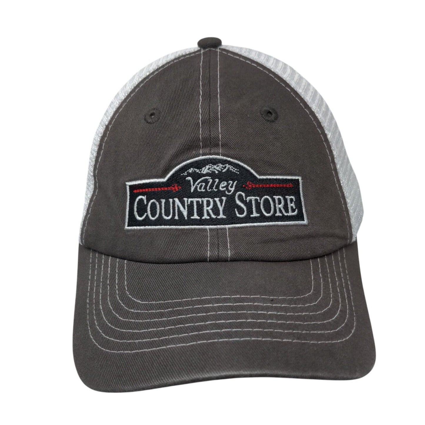 Valley Country Store Snapback Trucker Hat Gray OSFA Adjustable Mesh Vie Gear