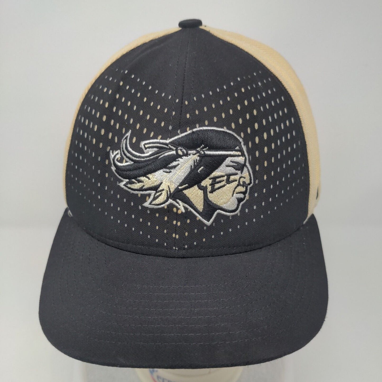 EC Indian Native American Snapback Nike Hat Black Tan Embroidered Logo