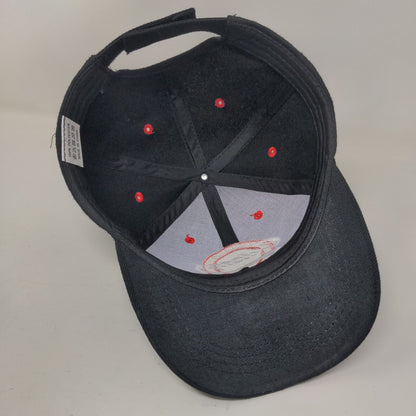 Chicago Strapback Hat Black One Size Adjustable Embroidered 6 Panel