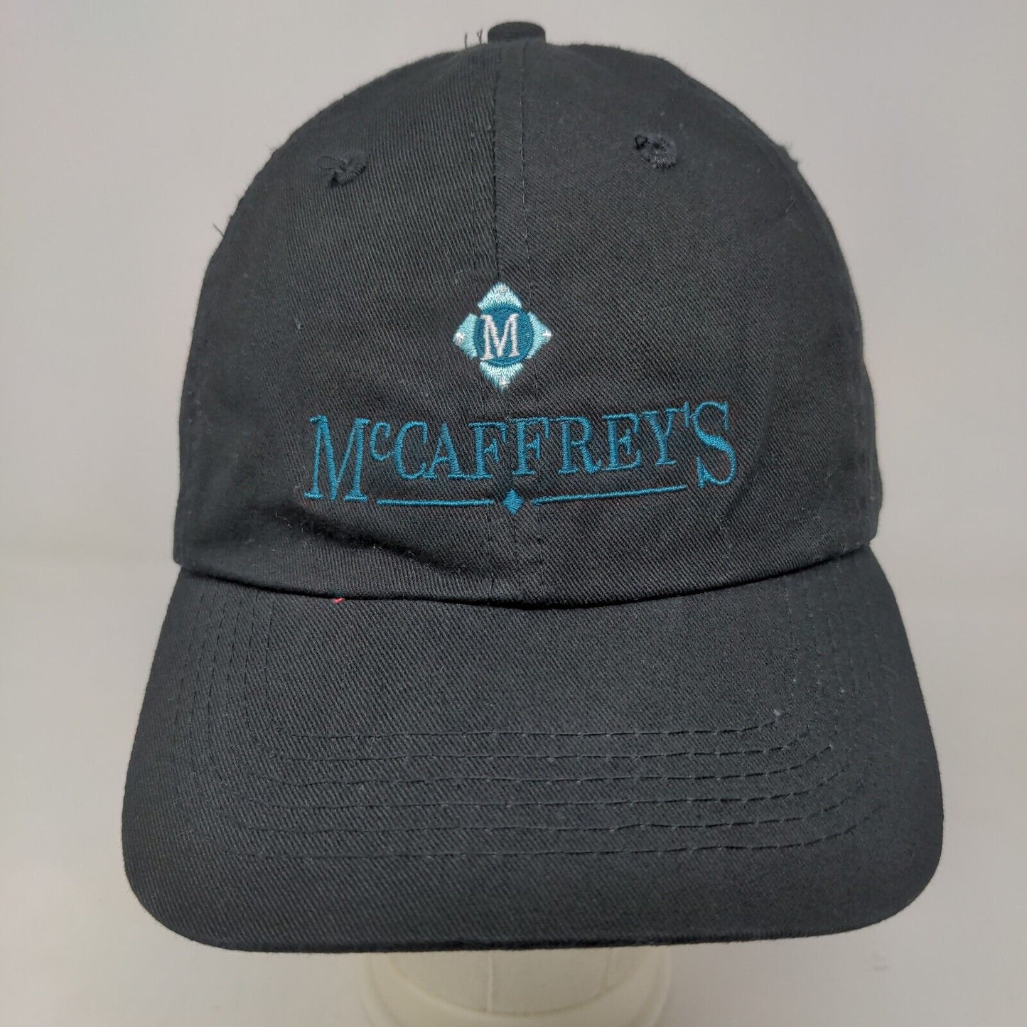 McCaffrey's Men's Slideback Hat Black Size OSFA Embroidered Logo 100% Cotton