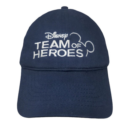 Disney Team Of Heroes Slideback Hat Blue OSFA Embroidered Adjustable