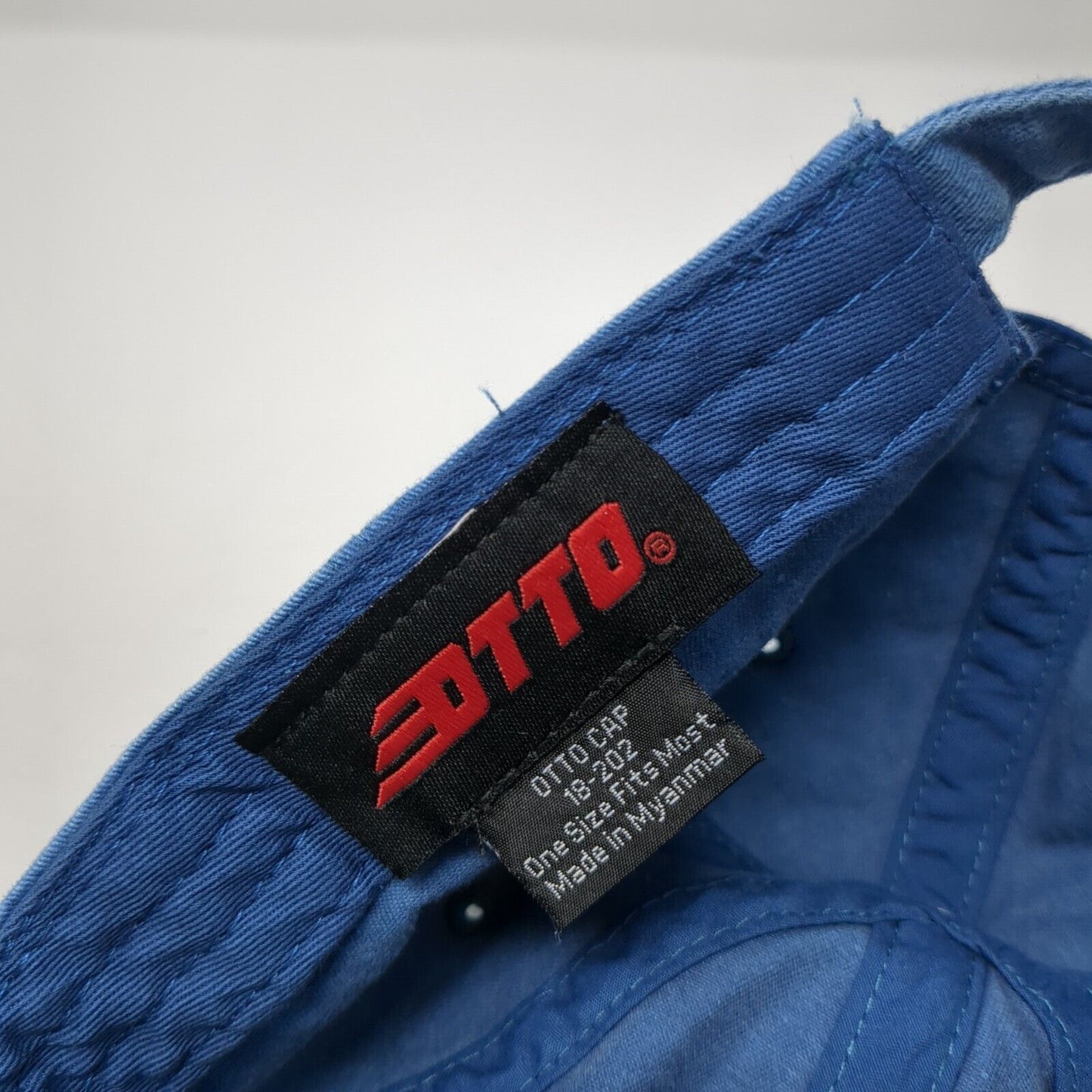 V Boise Slidebak Hat Blue One Size Adjustable Embroidered Denim 6 Panel Otto