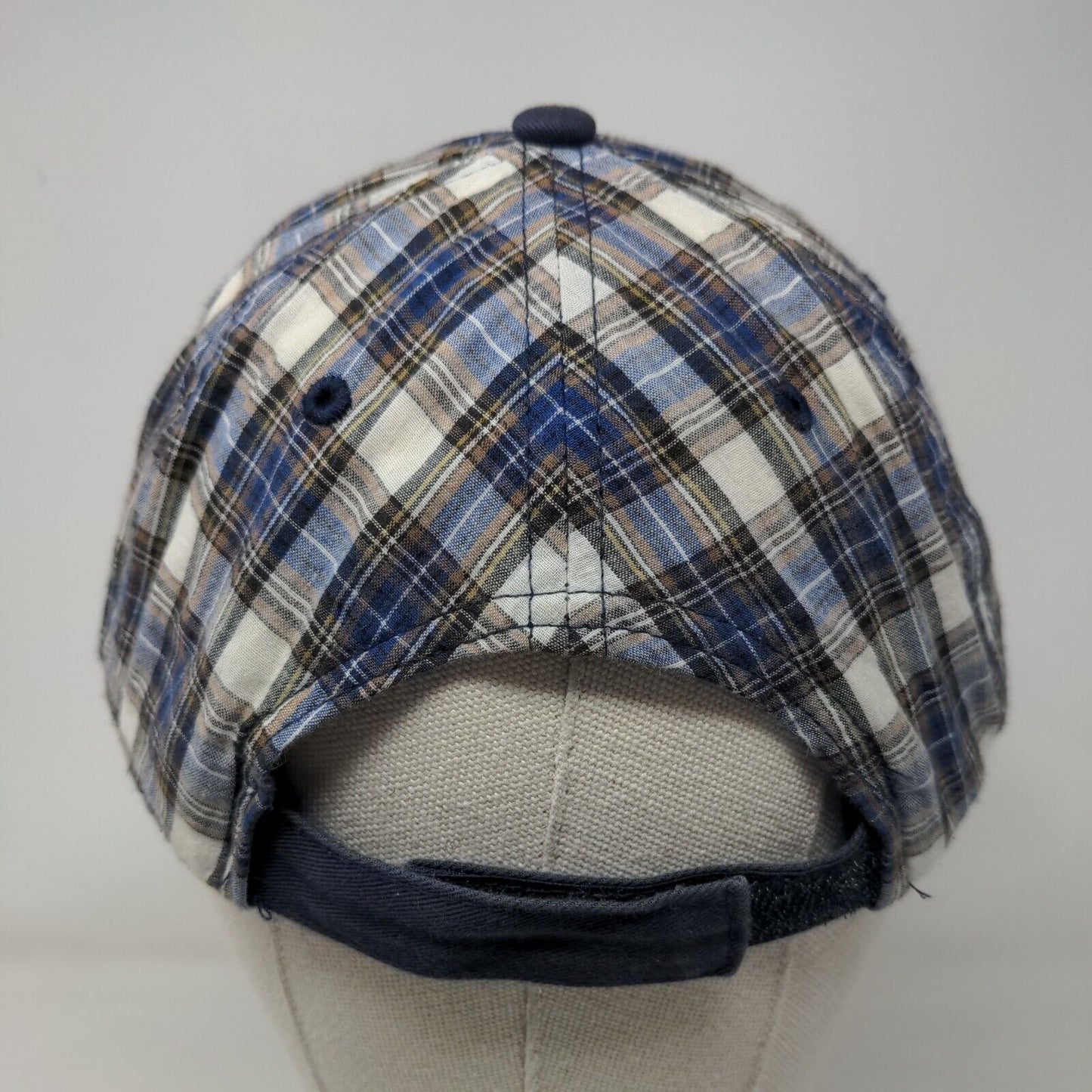 Norwegian Epic Strapback Hat Multi One Size Embroidered Plaid Sherry