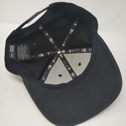 RH Snapback Hat Black One Size Adjustable Embroidered New Era 6 Panel
