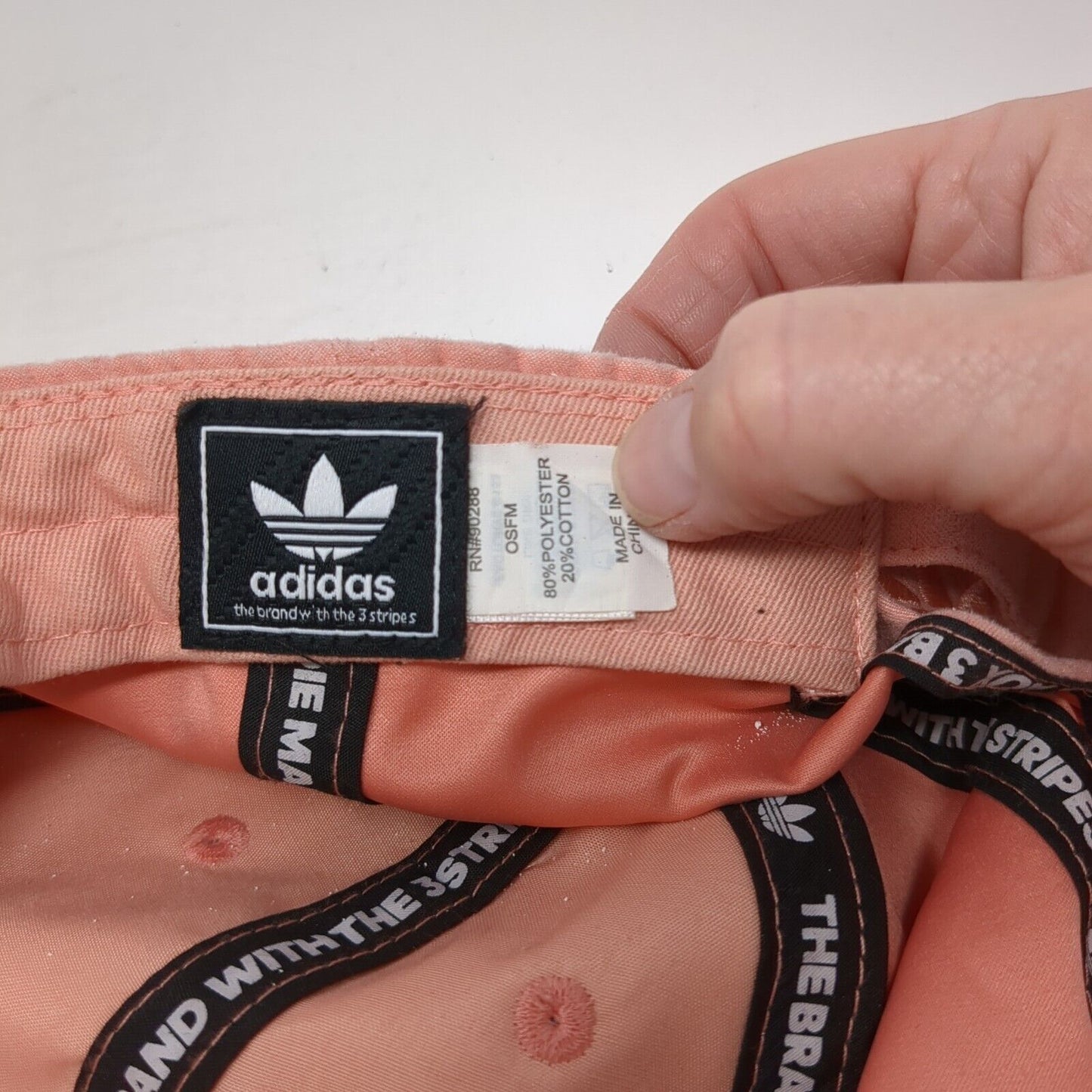 Adidas Slideback Hat Pink One Size Adjustable Embroidered Trefoil 6 Panel