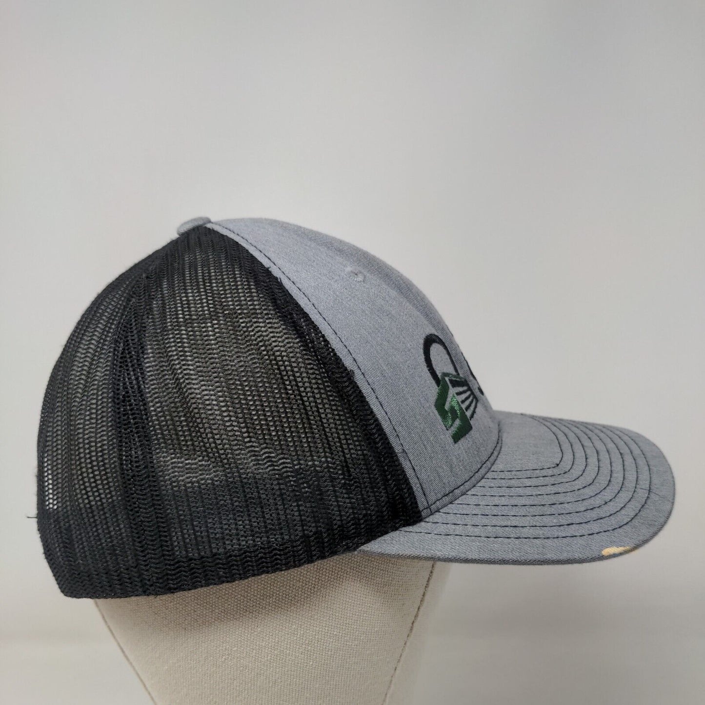 Superior Storage Snapback Mesh Back Trucker Hat Gray One Size Richardson