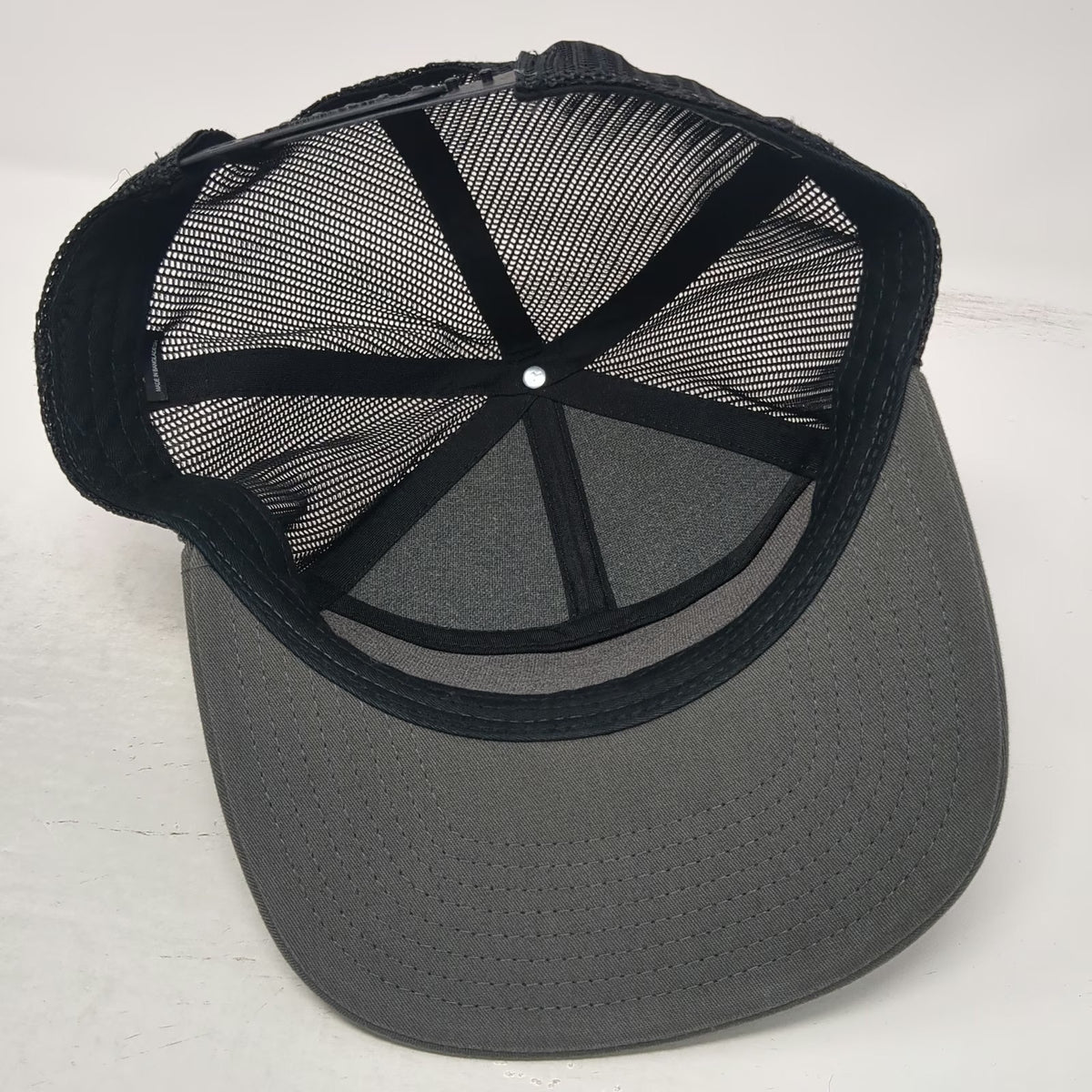 Richardson Trucker Hat Gray One Size Kioxia Memory Maker Mesh Snapback 7-Panel
