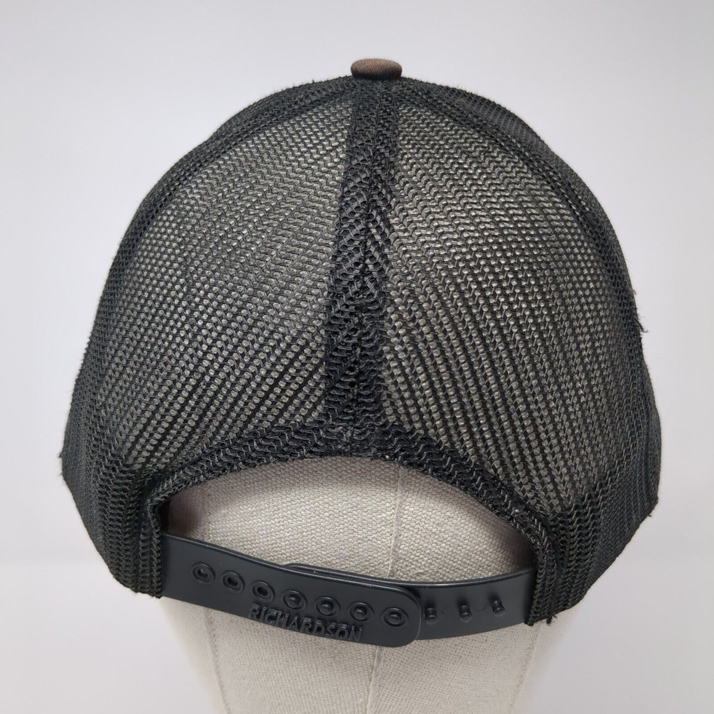 Tek-Solutions Snapback Trucker Hat Black One Size Mesh Back Richardson