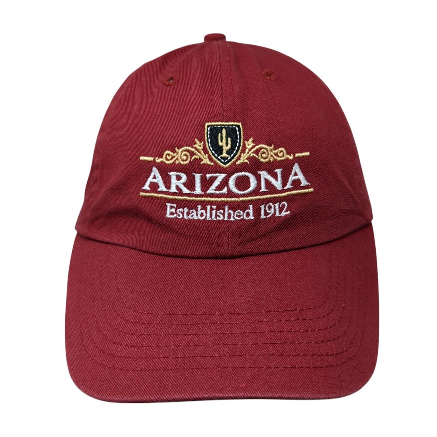 Arizona Established 1912 Slideback Hat Red OS Adjustable Embroidered Cotton
