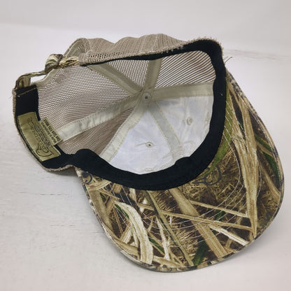 Outdoor Cap Ducks Unlimited Baseball Cap Brown One Size Camo Mesh Back Hat 2017