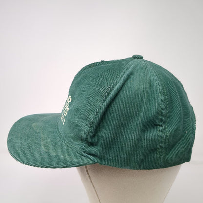 Ben & Jerry's Snapback Hat Green One Size Corduroy Made in USA Vermonts Finest