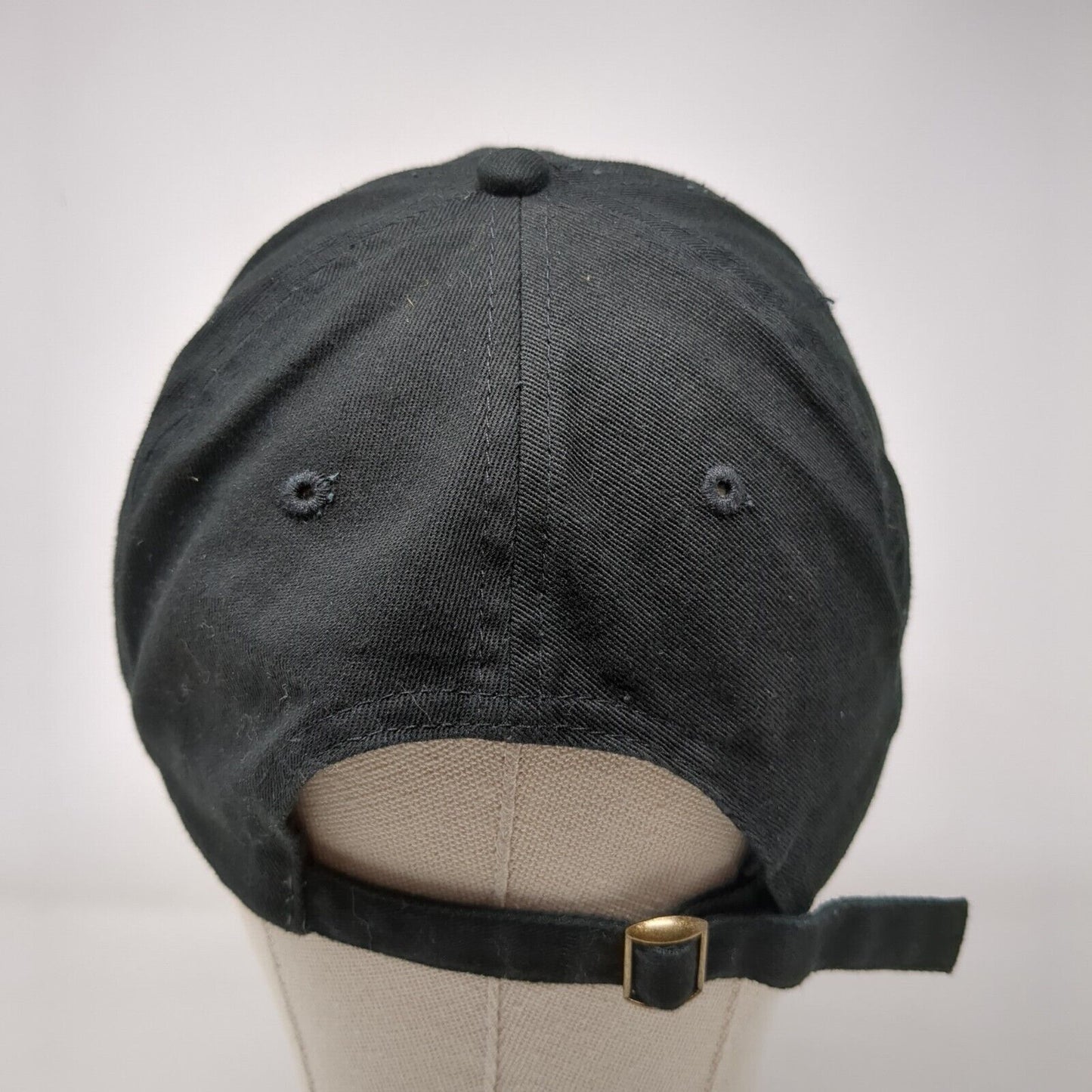 Sky Zone Slideback Hat Black OSFA Adjustable Embroidered Solid 6 Panel