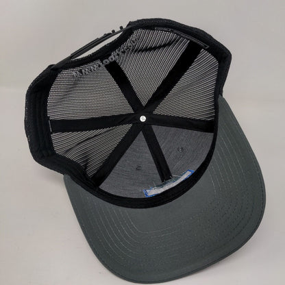 ROOTX Snapback Trucker Hat Gray One Size Adjustable Mesh Back 6 Panel Richardson