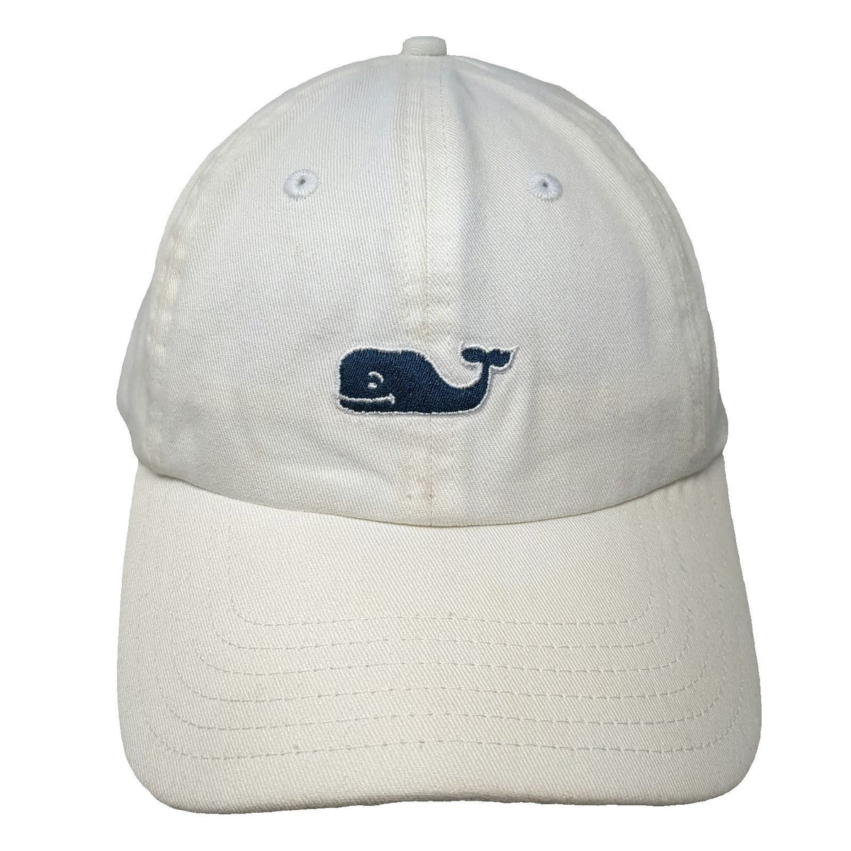 Vineyard Vines Baseball Cap White One Size Whale Logo Embroidered Slideback Hat