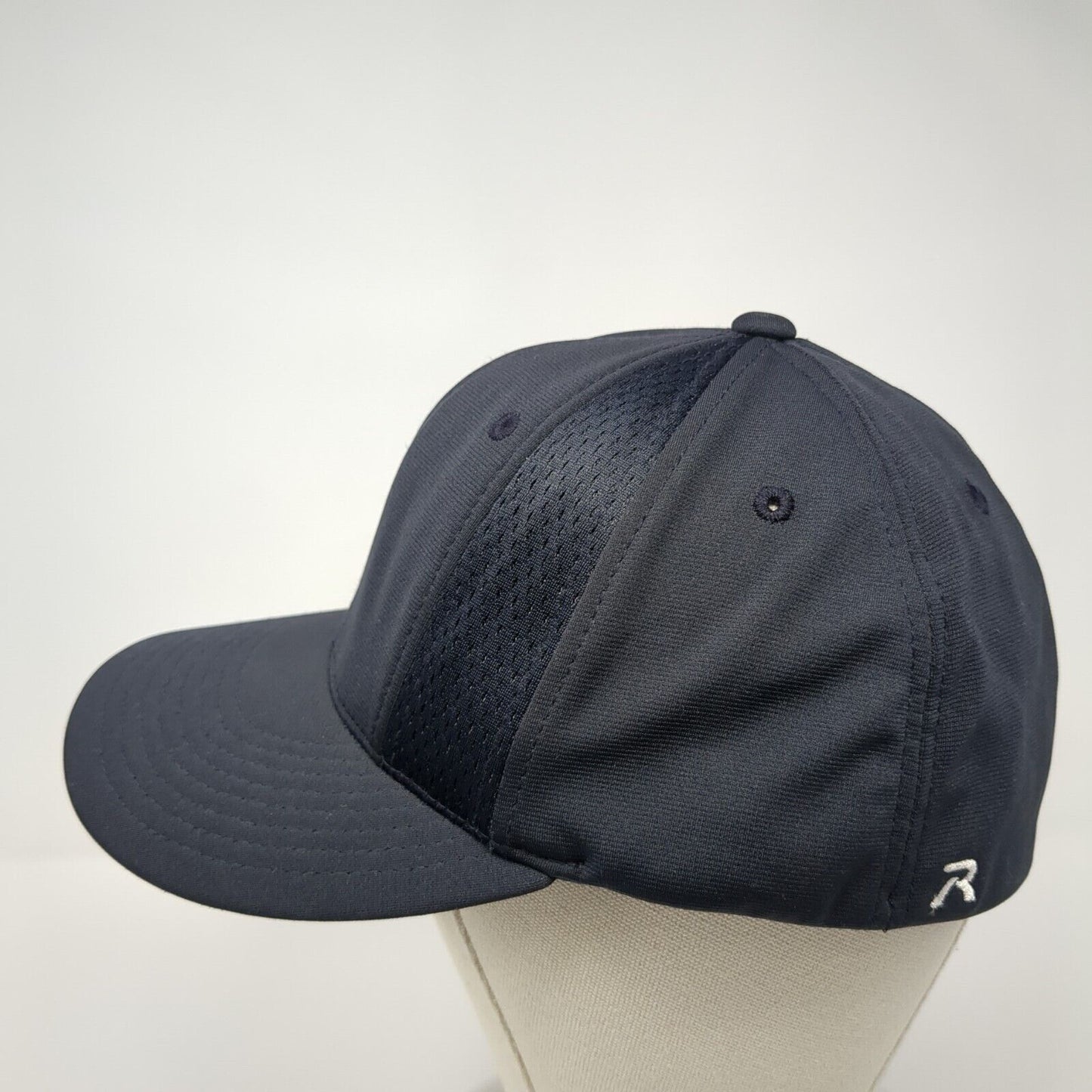 Richardson Fitted Hat Black L/XL Flexfit Breathable PTS Series Pulse Blank