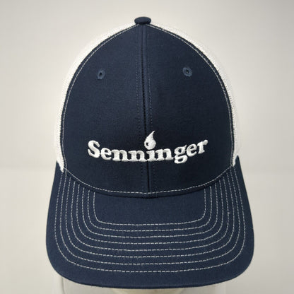 Senninger Snapback Trucker Hat Blue One Size Adjustable Mesh Back Richardson