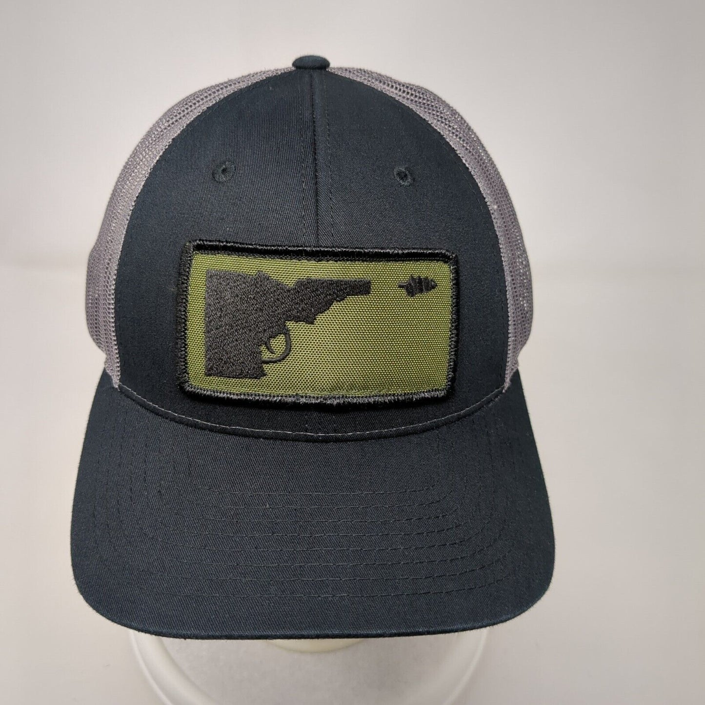 Idaho Patch Snapback Trucker Hat Black MD/LRG Mesh Back Colorblock