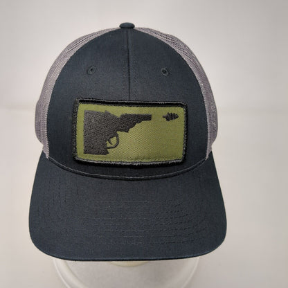 Idaho Patch Snapback Trucker Hat Black MD/LRG Mesh Back Colorblock