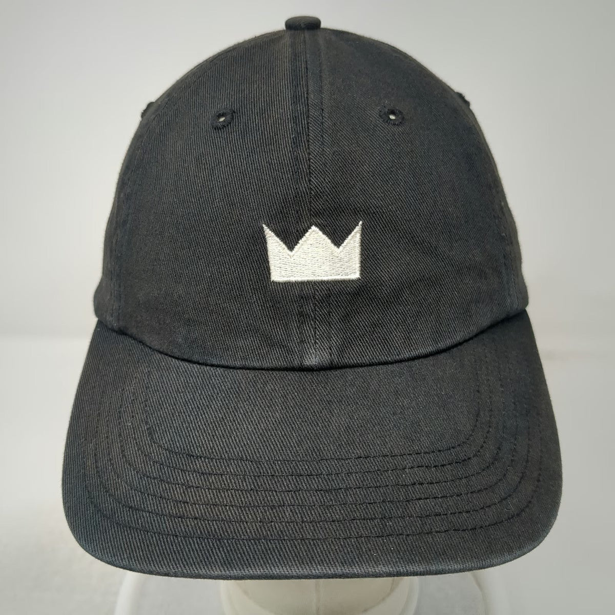 Black Baseball Cap One Size Crown Dear Sense Tour Hat Curved Brim Slideback
