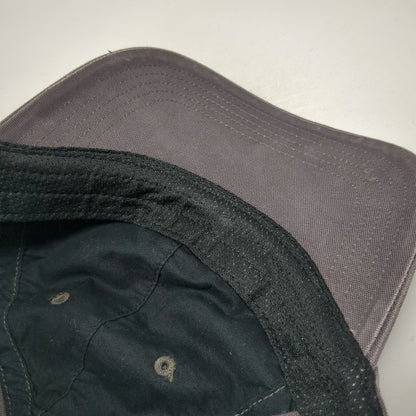 Carhartt Baseball Cap Gray One Size Leather Patch Strapback Canvas Workwear Hat