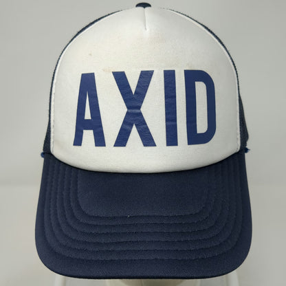 OTTO Trucker Hat Blue White One Size AXID Graphic Foam Mesh Snapback Polyester