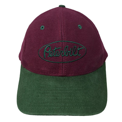 Cyrk Peterbilt Snapback Hat Purple Green One Size Trucking Logo Baseball Cap